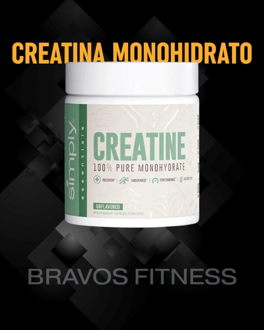 CREATINA MONOHIDRATO  300 GR SIMPLY