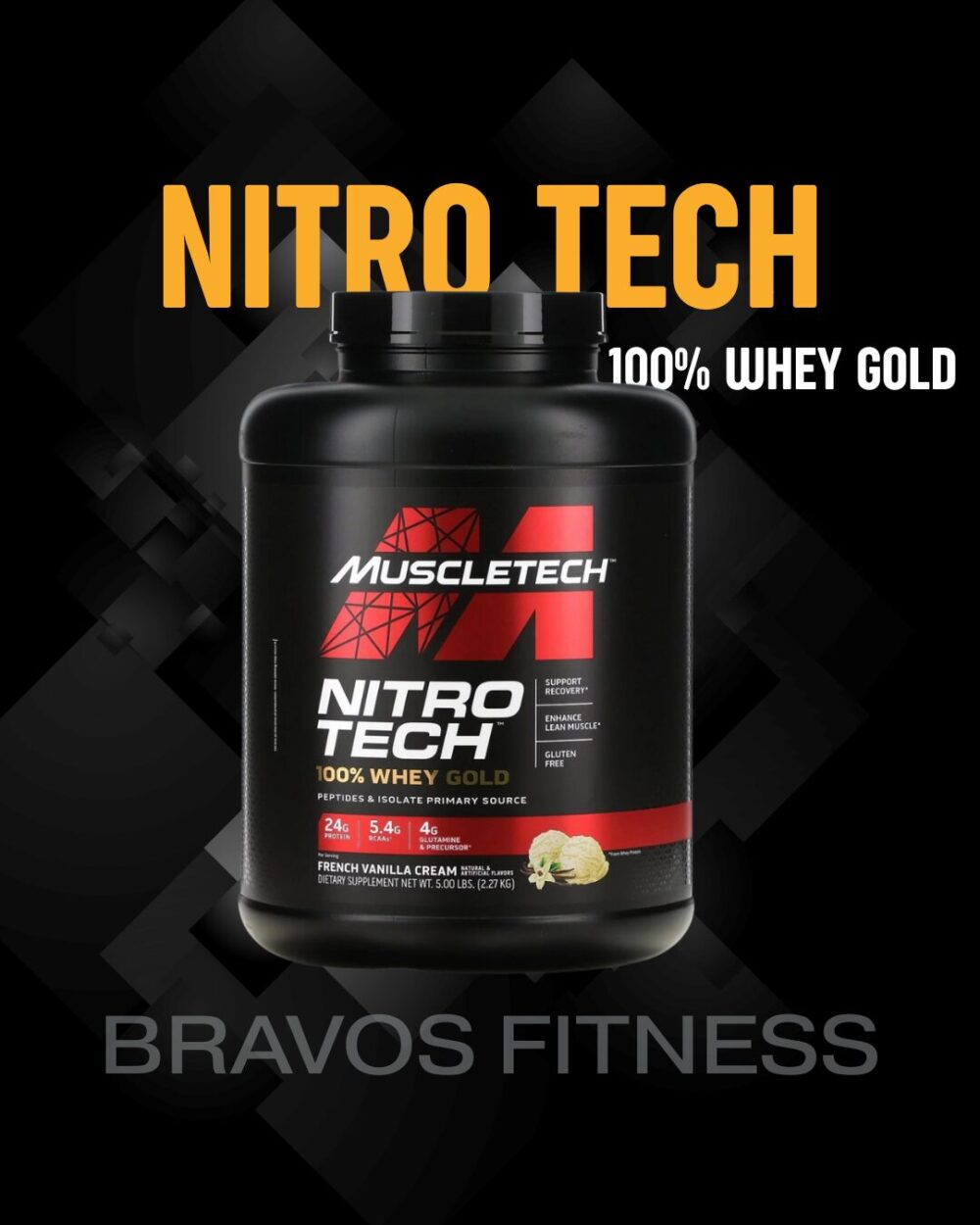 NITRO TECH 100% WHEY GOLD 5 LIBRAS