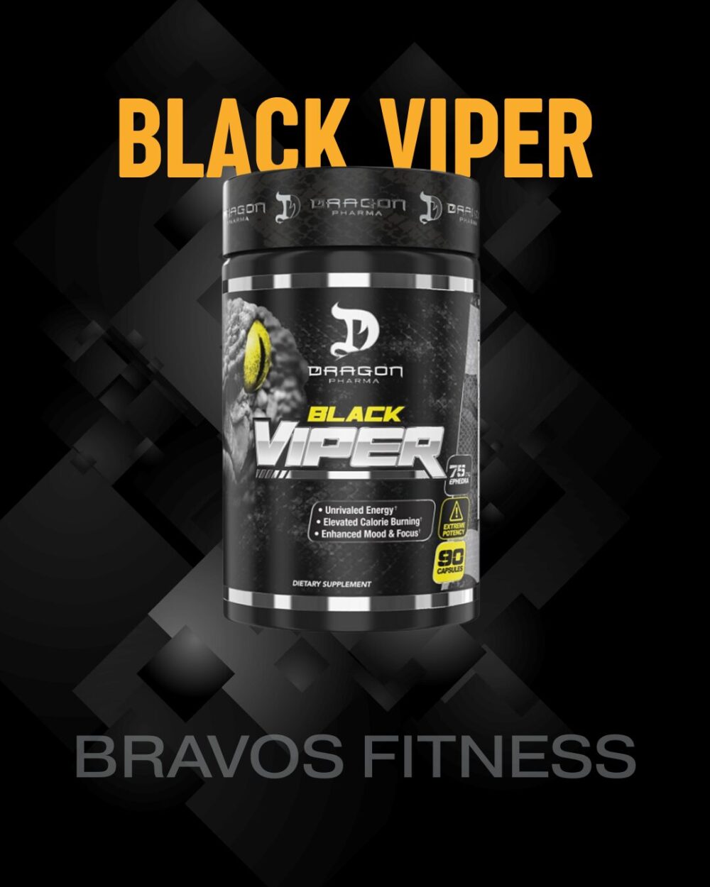 BLACK VIPER 90 CAPS DRAGON PHARMA