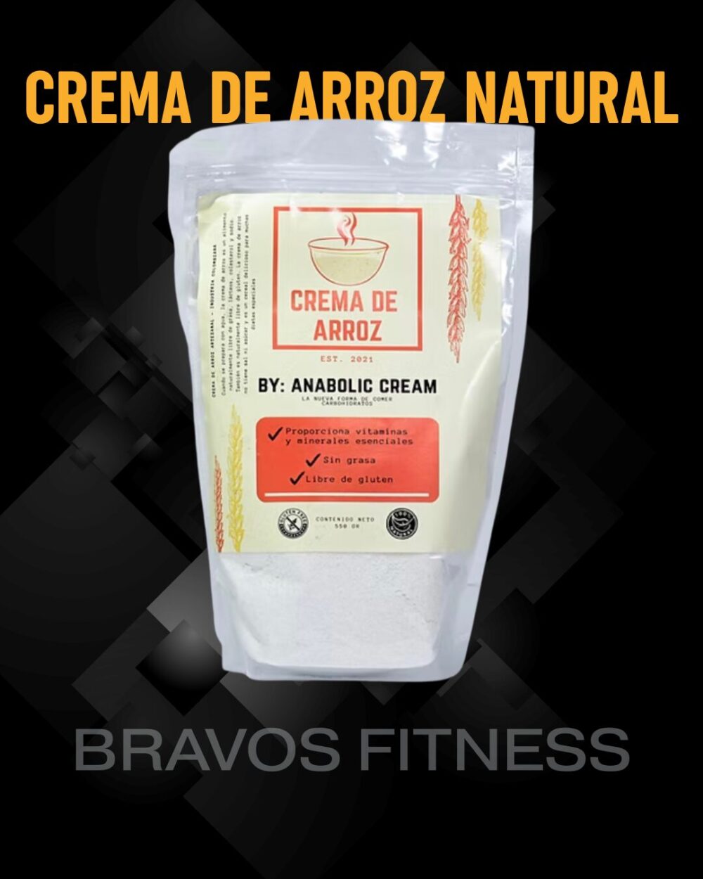 CREMA DE ARROZ NATURAL 550GR