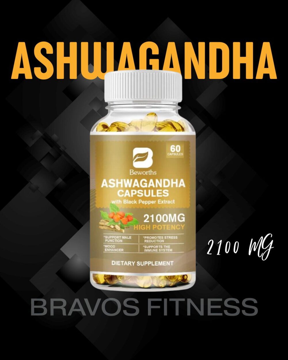 ASHWAGANDHA BEWORTHS 2100 MG