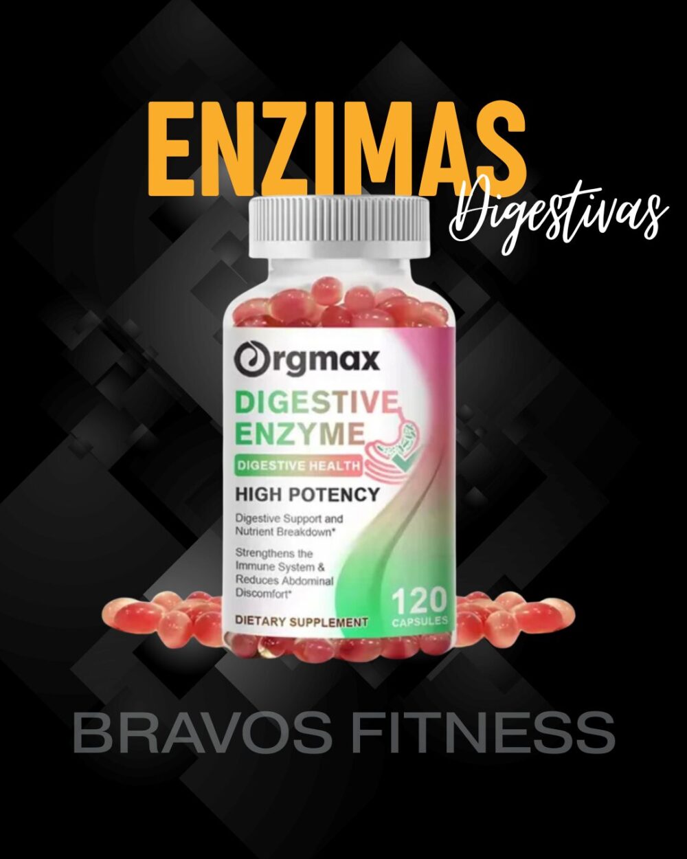ENZIMAS DIGESTIVAS ORGMAX 120 CAPS