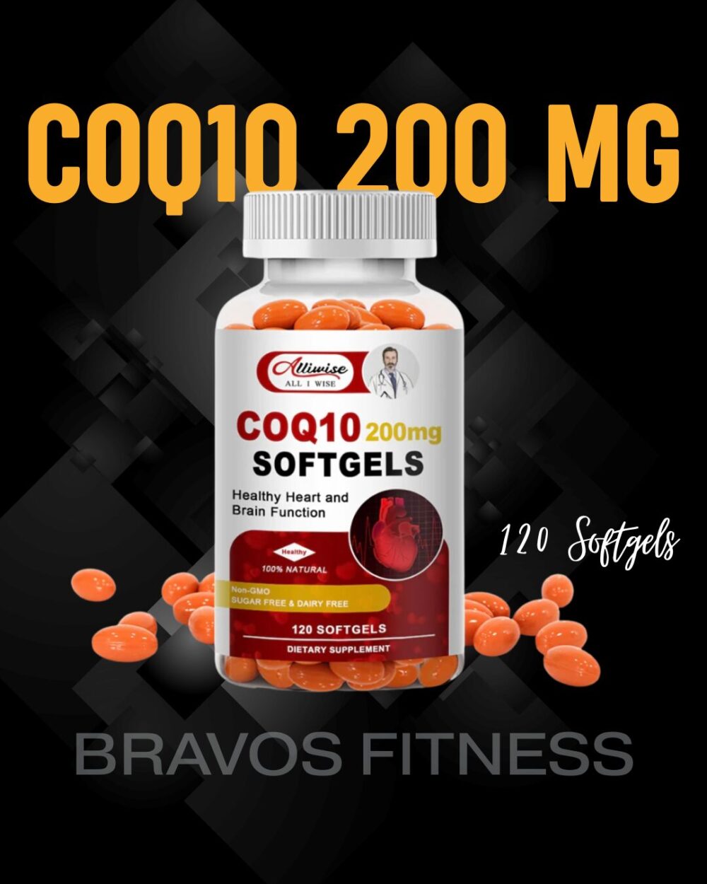 COQ10 200 MG ALLIWISE 120N SOFTGELS