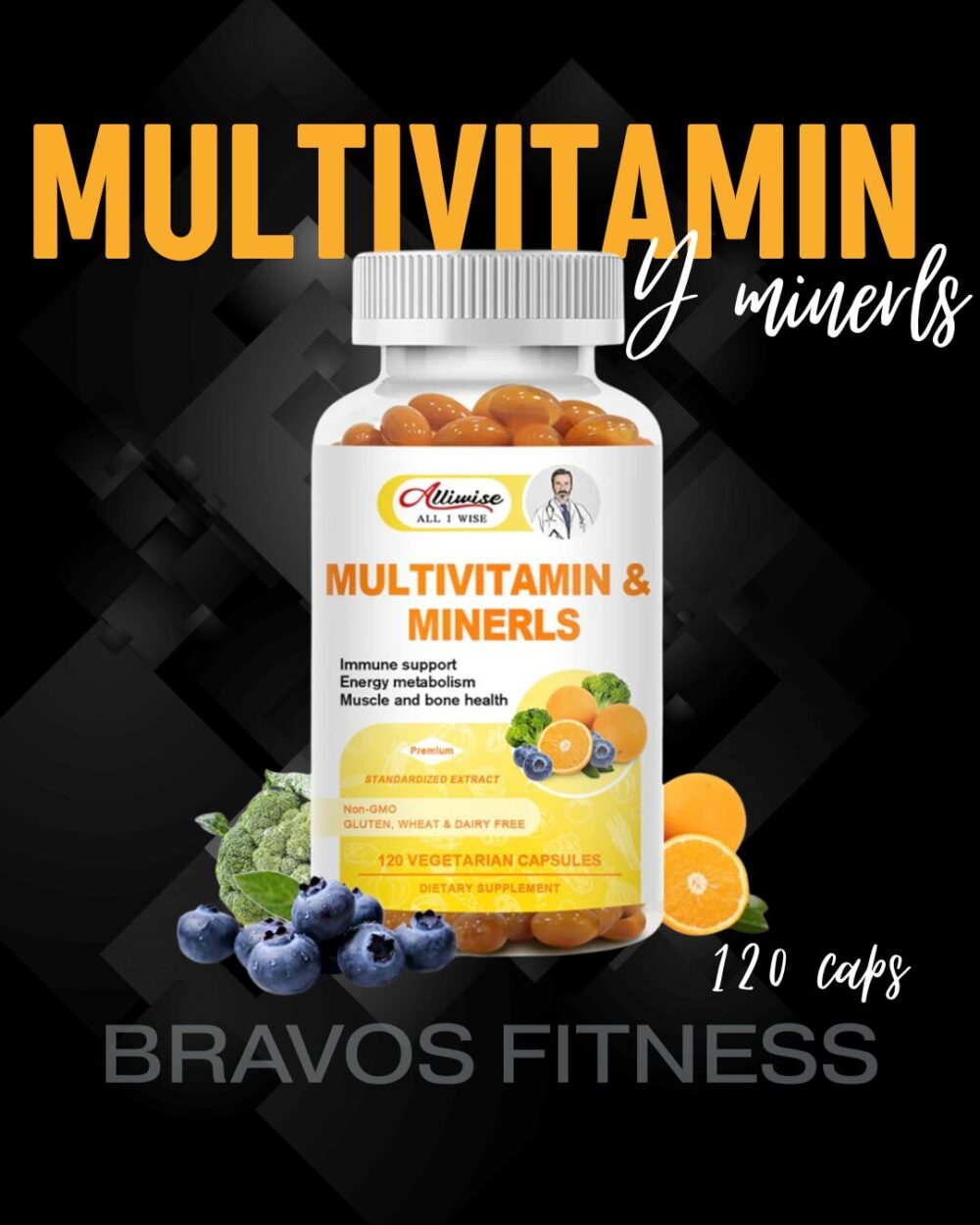 MULTIVITAMIN Y MINERLS ALLIWISE 120 CAPS